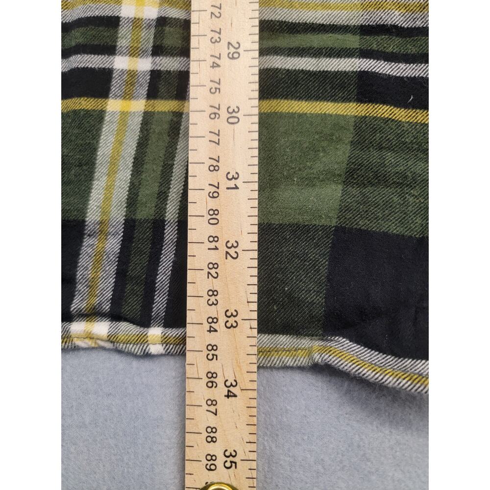 Rag & Bone Kellen Plaid Midi Shirt Dress Green Zip Front Collared Womens M - Picture 12 of 12
